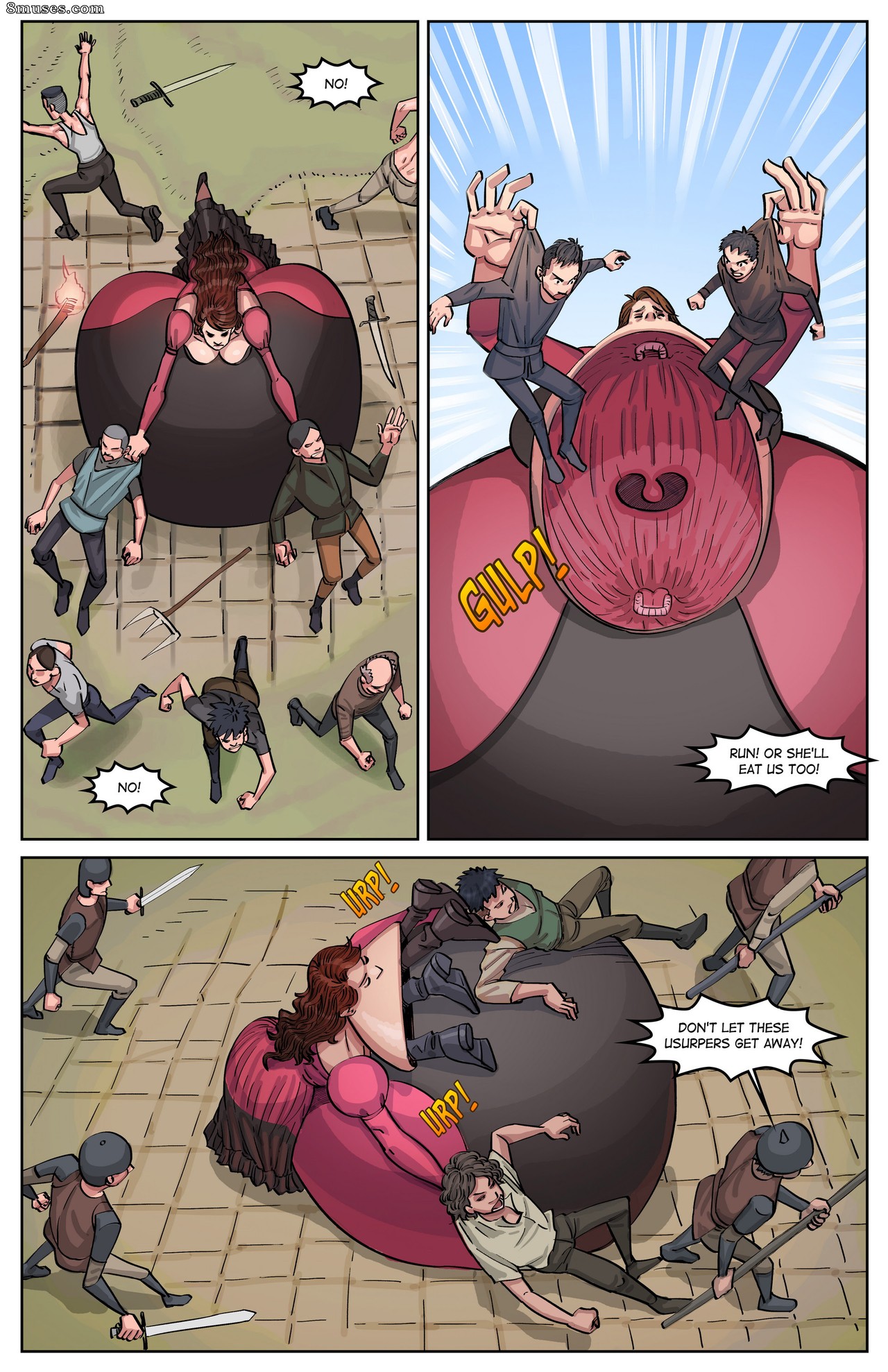 Page 13 | Various-Authors/Vore-Fan-Comics/A-Queens-Appetite/Issue-1 |  8muses - Sex Comics