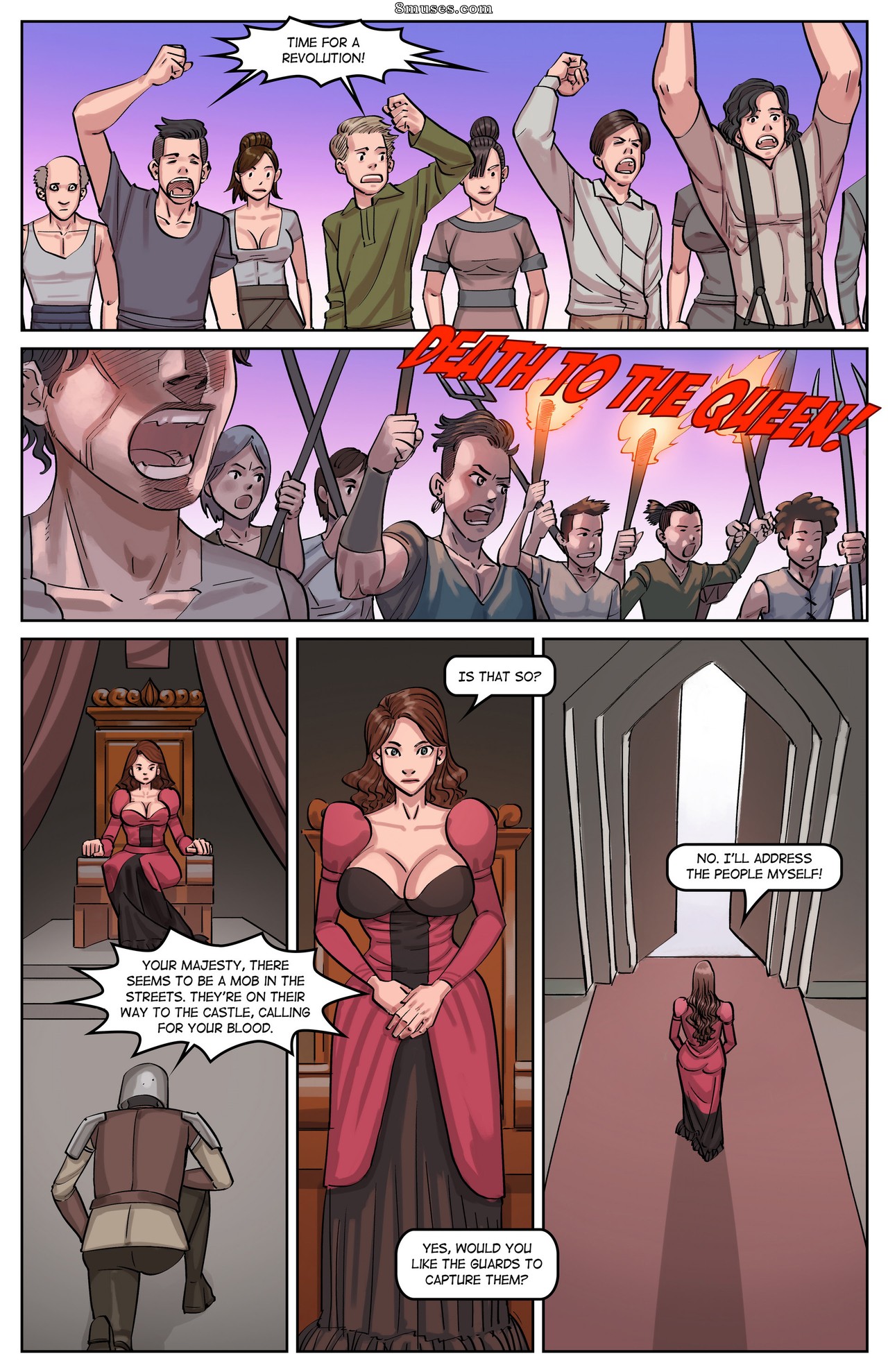 Page 6 | Various-Authors/Vore-Fan-Comics/A-Queens-Appetite/Issue-1 | 8muses  - Sex Comics