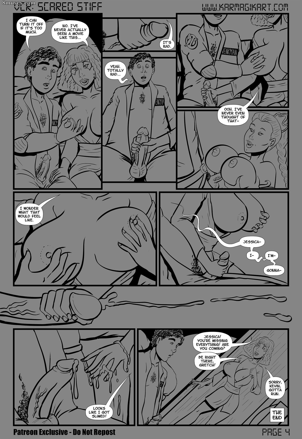 VCR Mini-Comic - Scared Stiff - Inks - Page 4