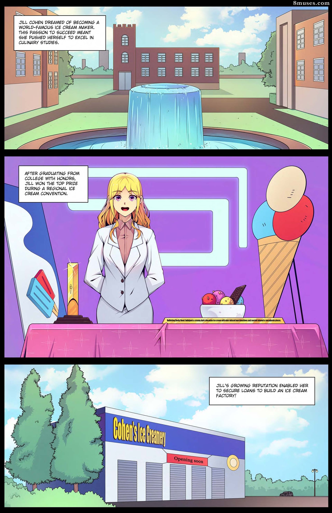 Page 3 | Giantess-Fan-Comics/The-Great-Ice-Cream-War/Issue-1 | 8muses - Sex  Comics