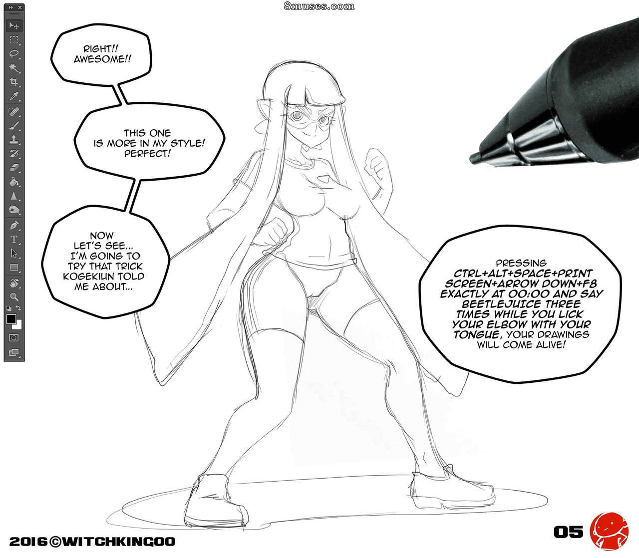 Witchking00 Comics - Splatoon - Ce n'était pas de l'encre - Page 6