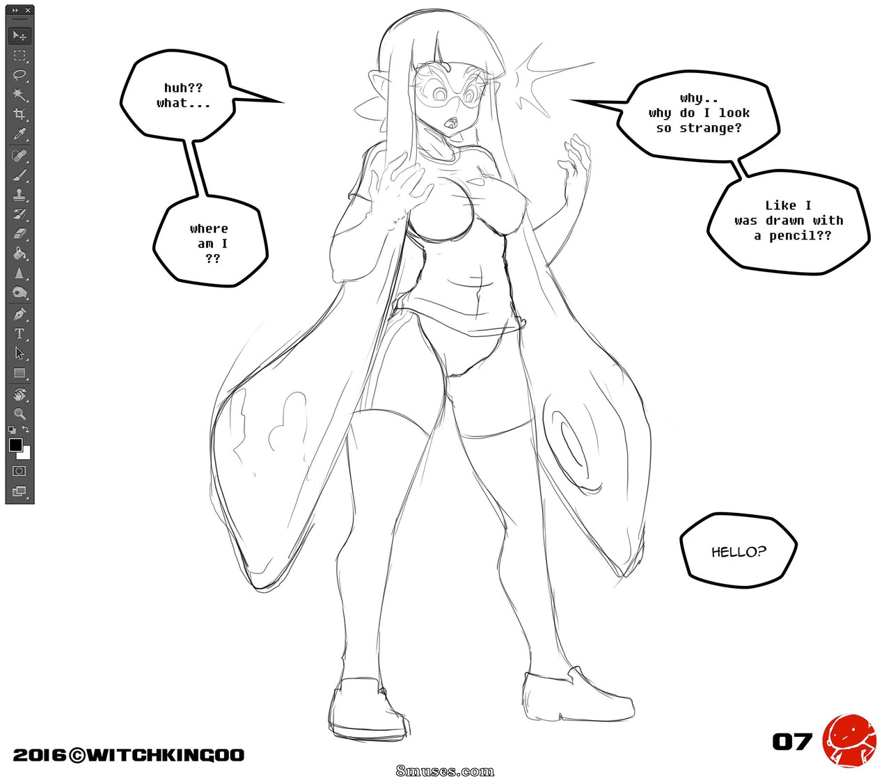 Witchking00 Comics - Splatoon - Ce n'était pas de l'encre - Page 8