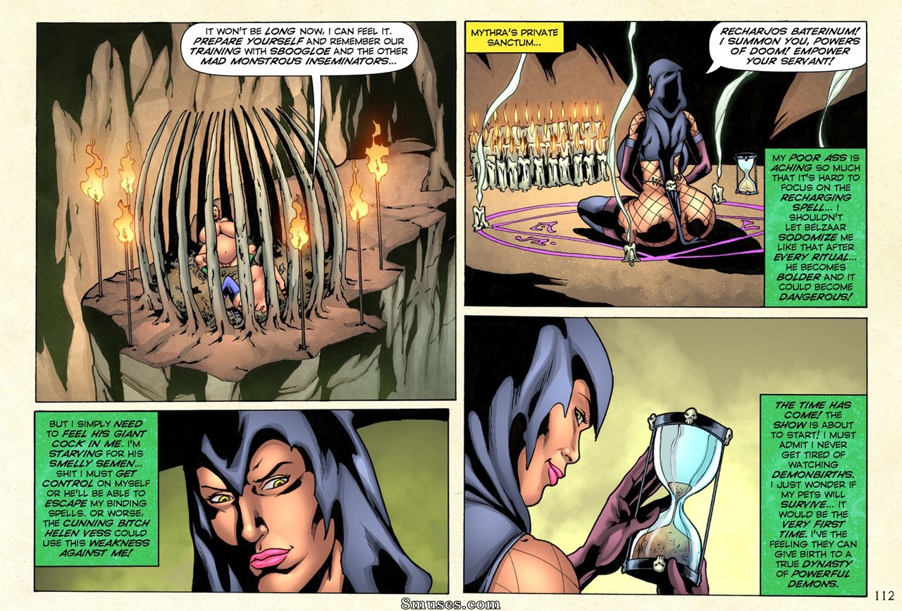 SuperHeroineComixxx - Demonic Fuck Feast In Mythras Lair - Page 113