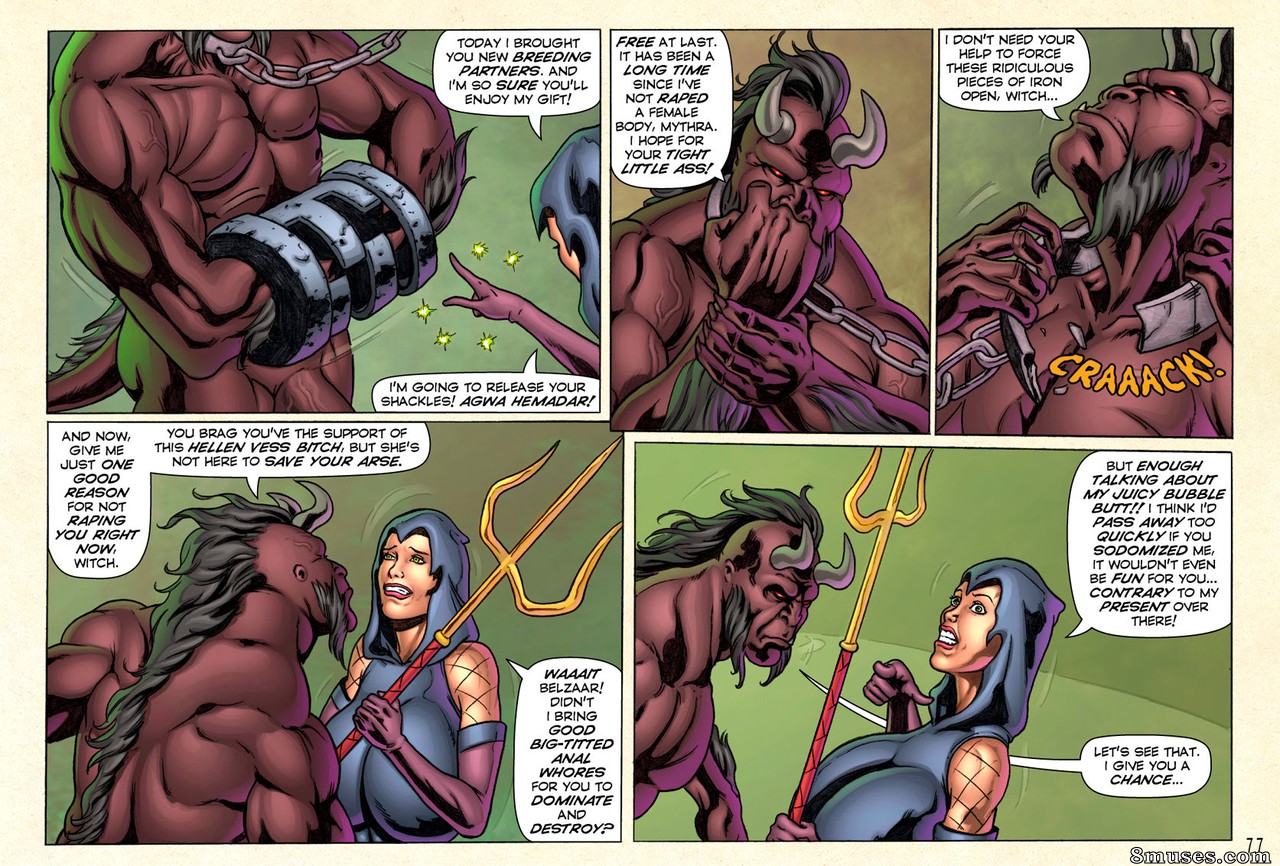 SuperHeroineComixxx - Demonic Fuck Feast In Mythras Lair - Page 78
