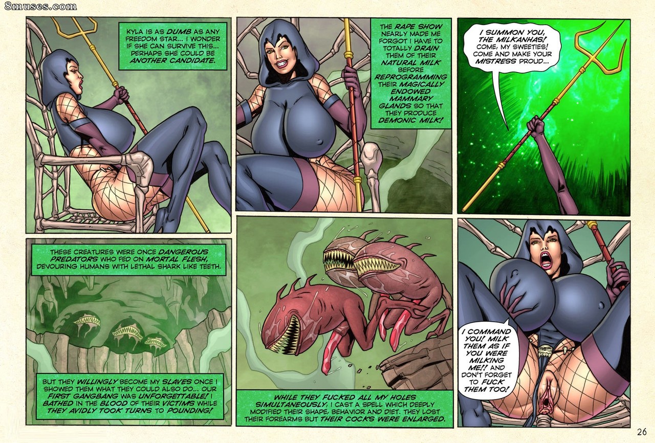 SuperHeroineComixxx - Demonic Fuck Feast In Mythras Lair - Page 27