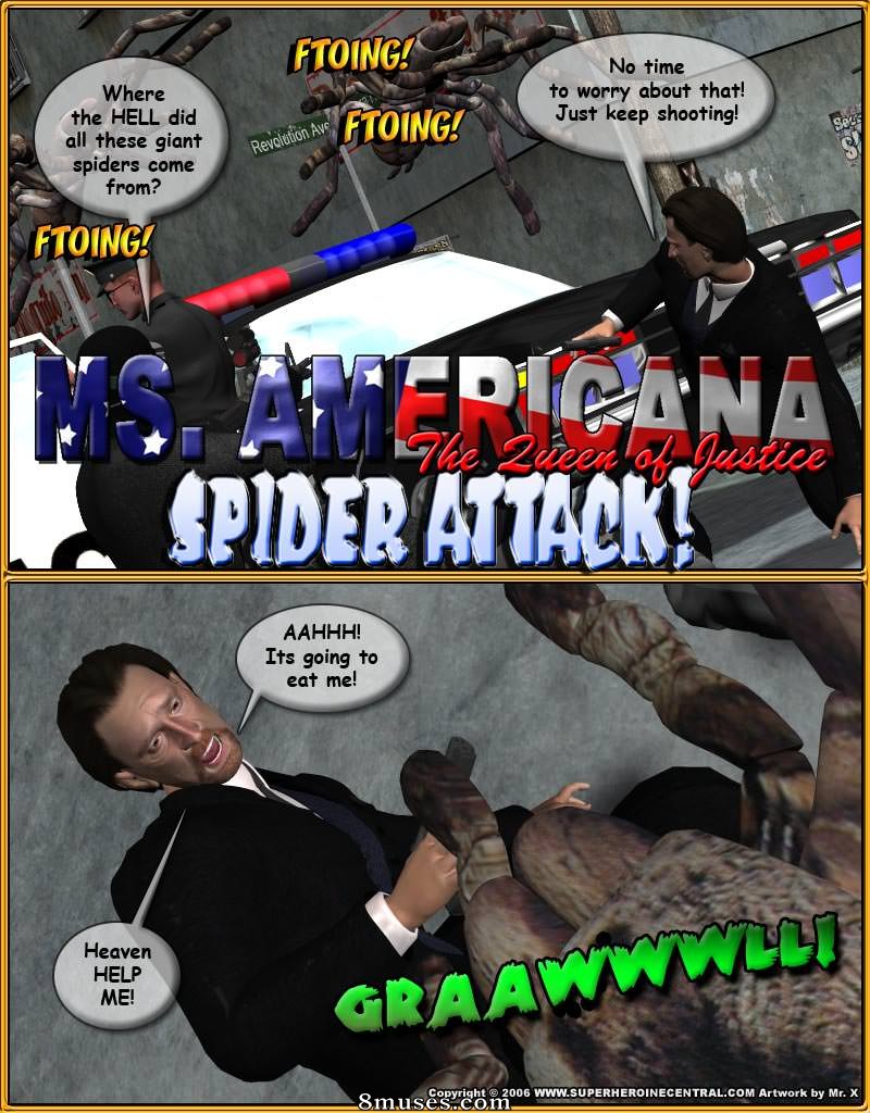 3D - Americana Spider Attack - Page 1