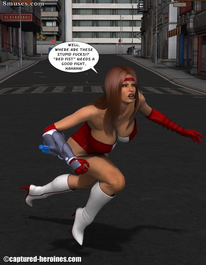 Captured-Heroines Comics - Punho vermelho - Primeira missão - Página 3