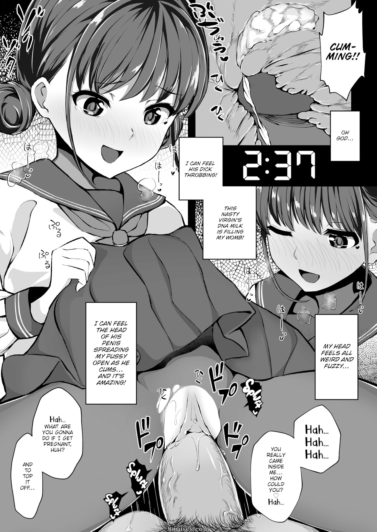 Page 11 | Fakku-Comics/Mizuno-Chou/The-Story-of-an-Experienced-Teen-Girl-Who-Let-a-Virgin-Cum-Inside-Her  | 8muses - Sex Comics