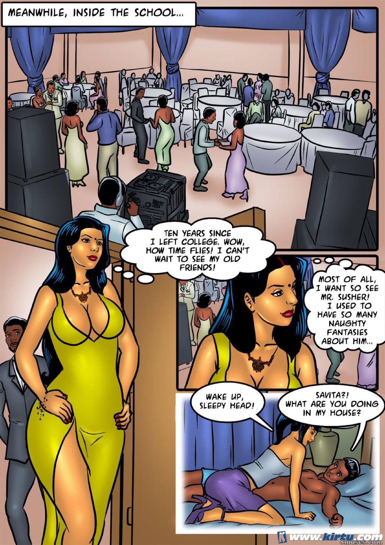 Kirtu.com Comics - Savita Bhabhi - Episodio 47 - Savita se reencuentra con una antigua pasión escolar - Página 7