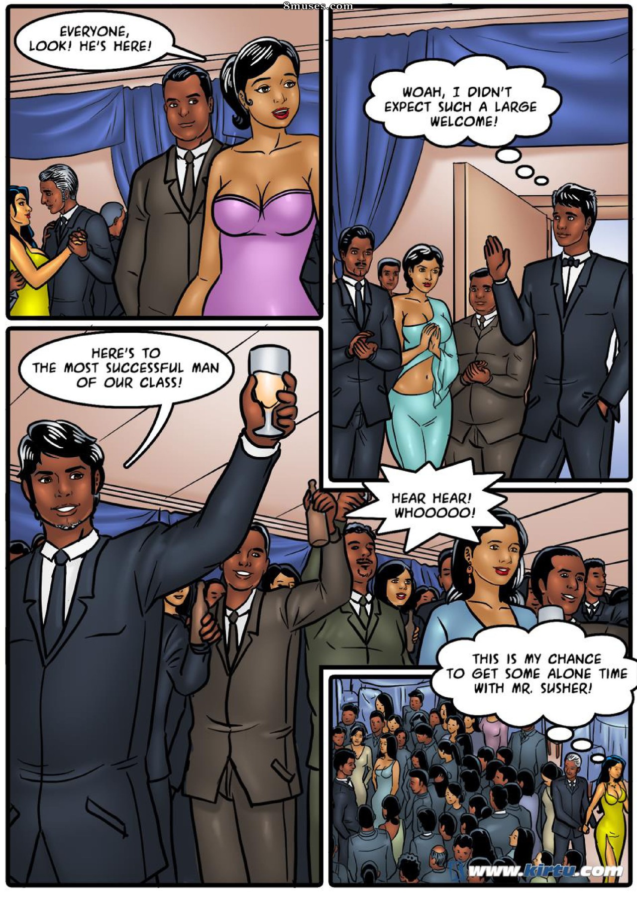 Kirtu.com Comics - Savita Bhabhi - Épisode 47 - Savita se réunit avec une ancienne flamme du lycée - Page 15