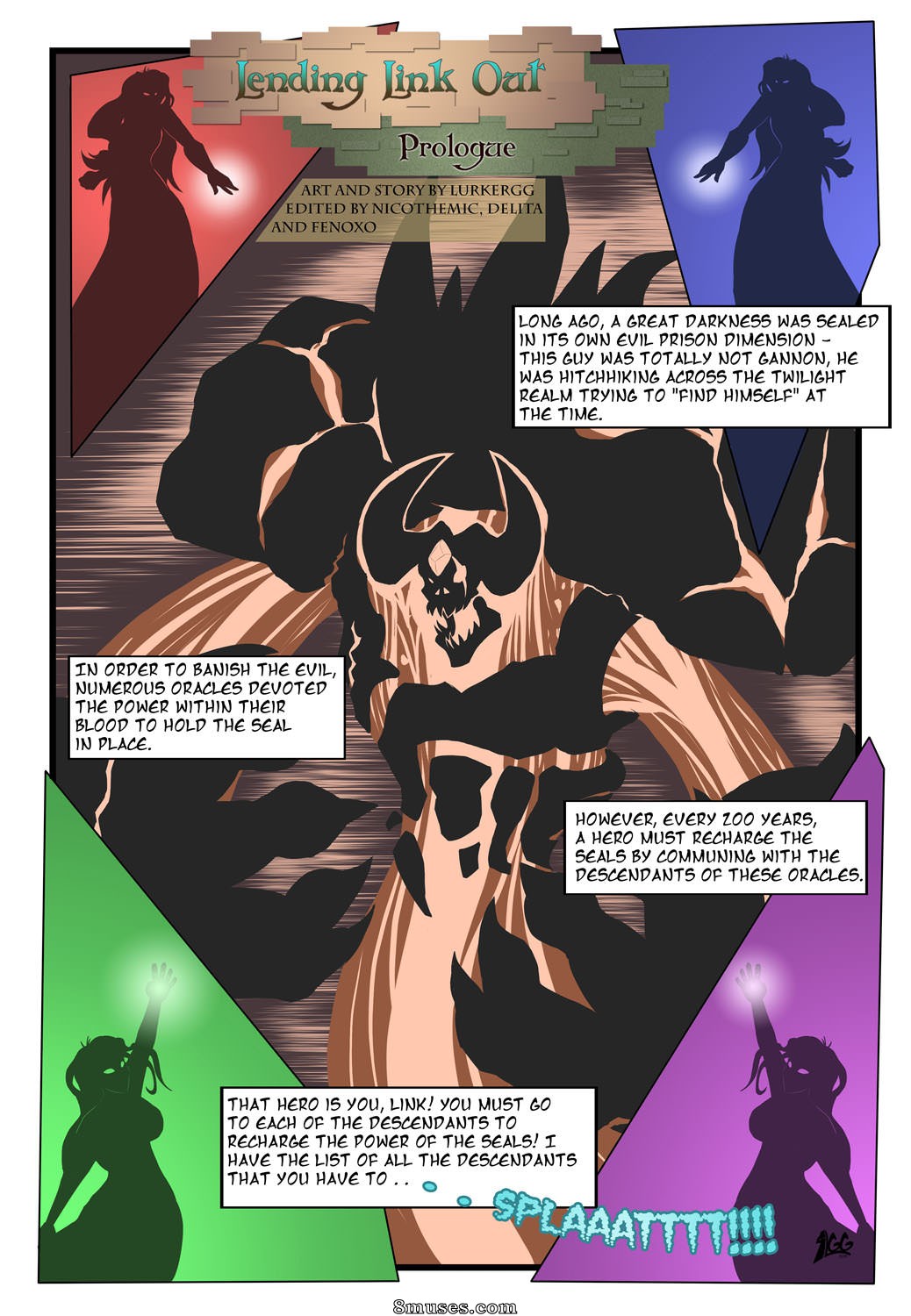 LurkerGG Comics - Lending Link Out - Prologue - Page 1
