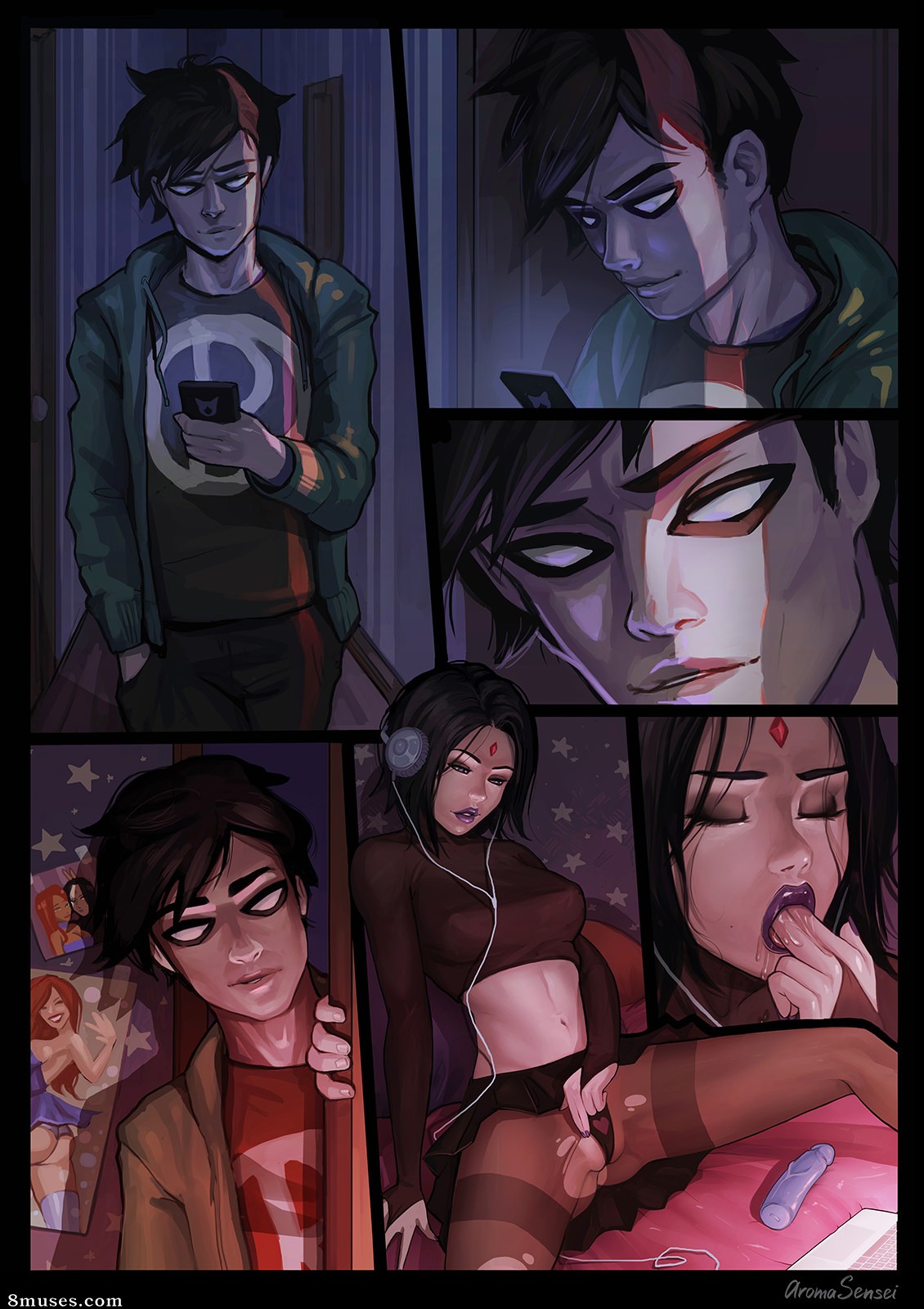 Jovens Titãs - Quadrinhos de adolescentes Arome Sensei Teen Titans - Página 1