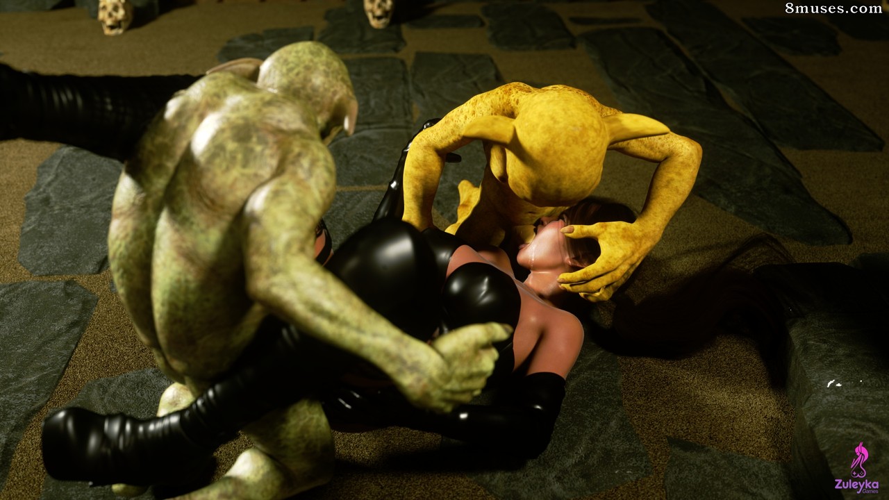 Zuleyka 3D Comics - Elf Domina and Goblins - Page 7
