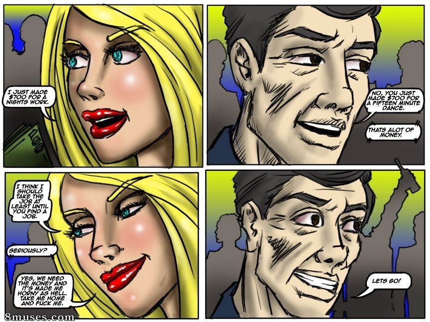 IllustratedInterracial.com Comics - Recession Blues-Wife Forced to Strip - Page 15