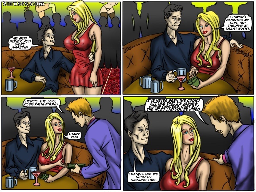 IllustratedInterracial.com Comics - Recession Blues-Wife Forced to Strip - Page 14