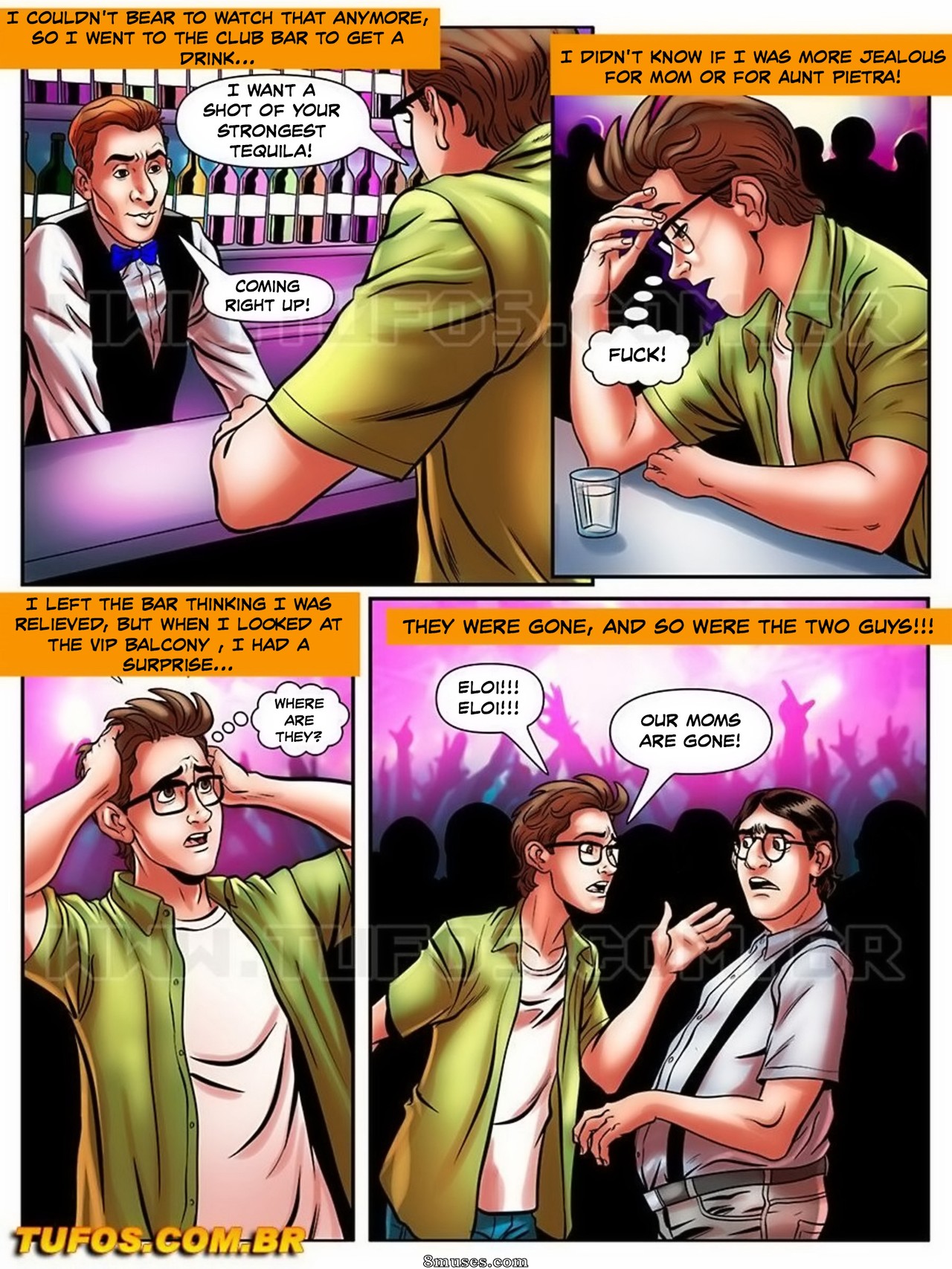 O Nerd Comedor - The Nerd Stallion - English - Issue 19 - Without panties in the Club - Page 8
