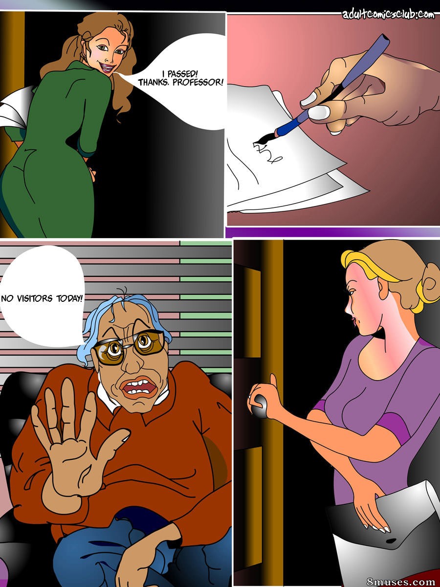 AdultComicsClub.com Collection - भाग्यशाली प्रोफेसर - पेज 9