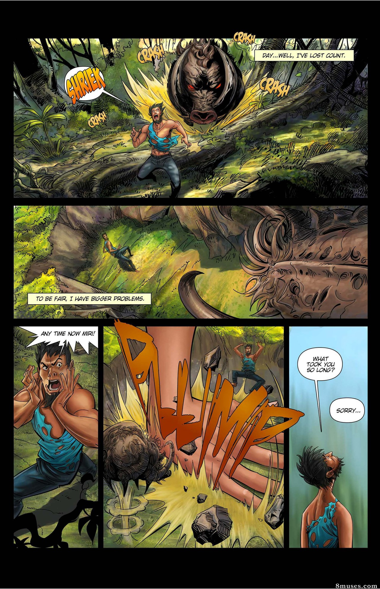 Giantess Club Comics - Descendo e Crescendo - Página 23