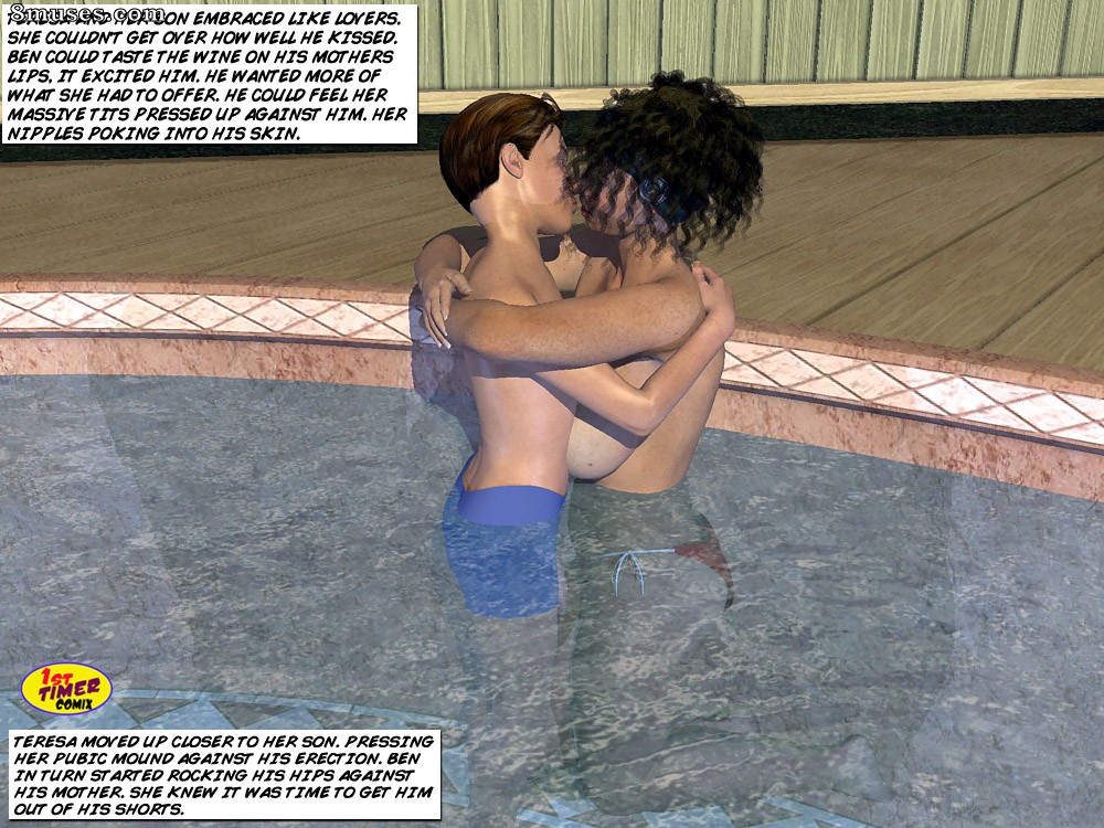 1st Timer Comix - Mom and Son Pool Party - Page 9
