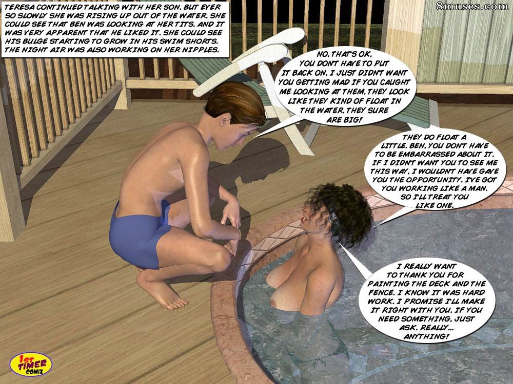 1st Timer Comix - Festa de piscina da mãe e do filho - Página 3