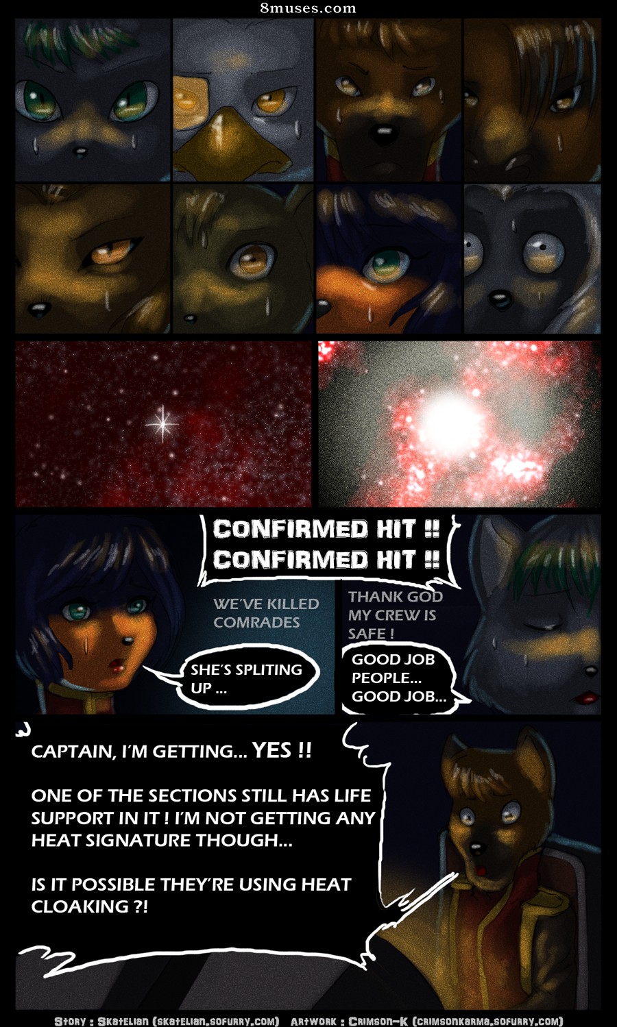 Crimson Karma Comics - In Space No One Can Hear You Moan - Page 9