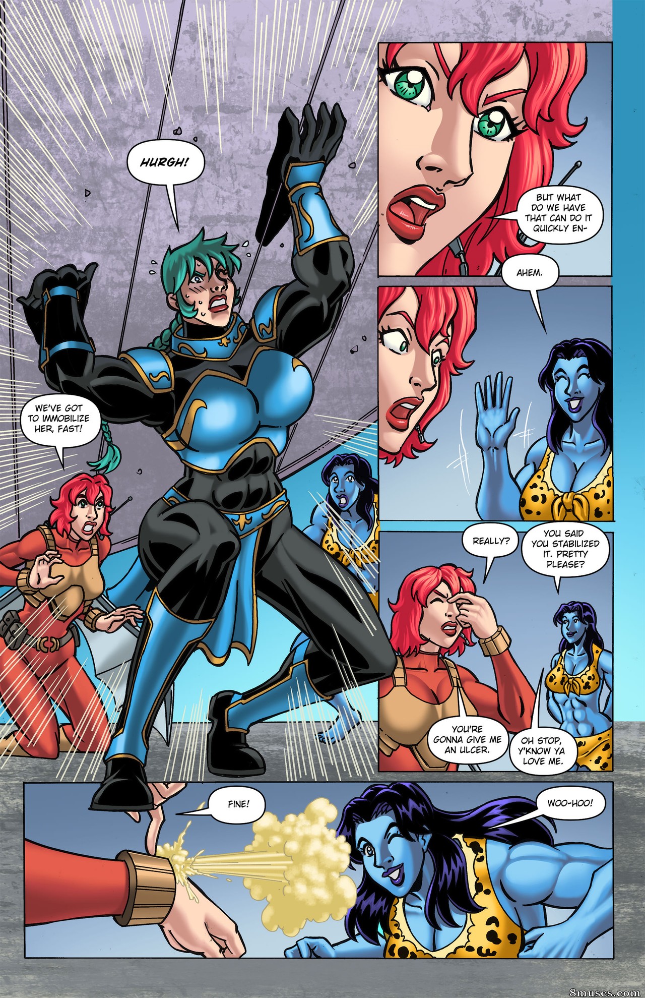 Giantess Fan Comics - Power Patrol & The Cleavage Crusader - Control Freak - Page 19