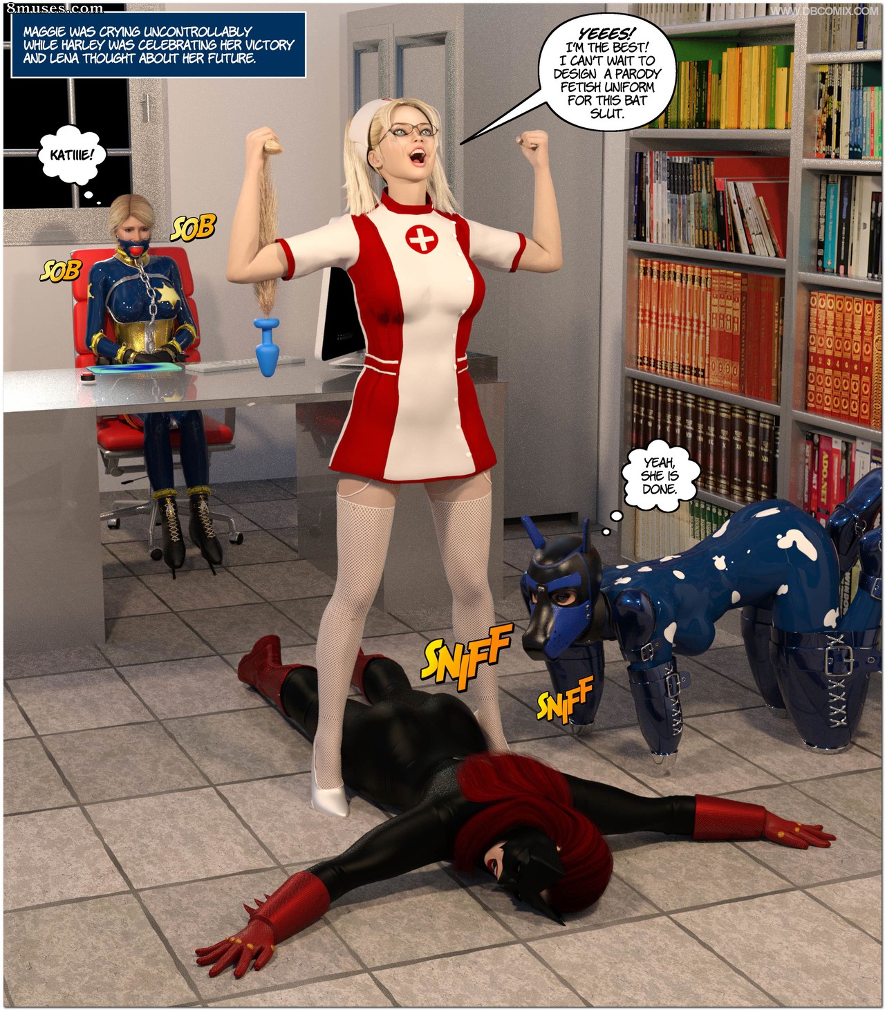New Arkham For Superheroines - Issue 11 - Harleys Last Trick - Page 104