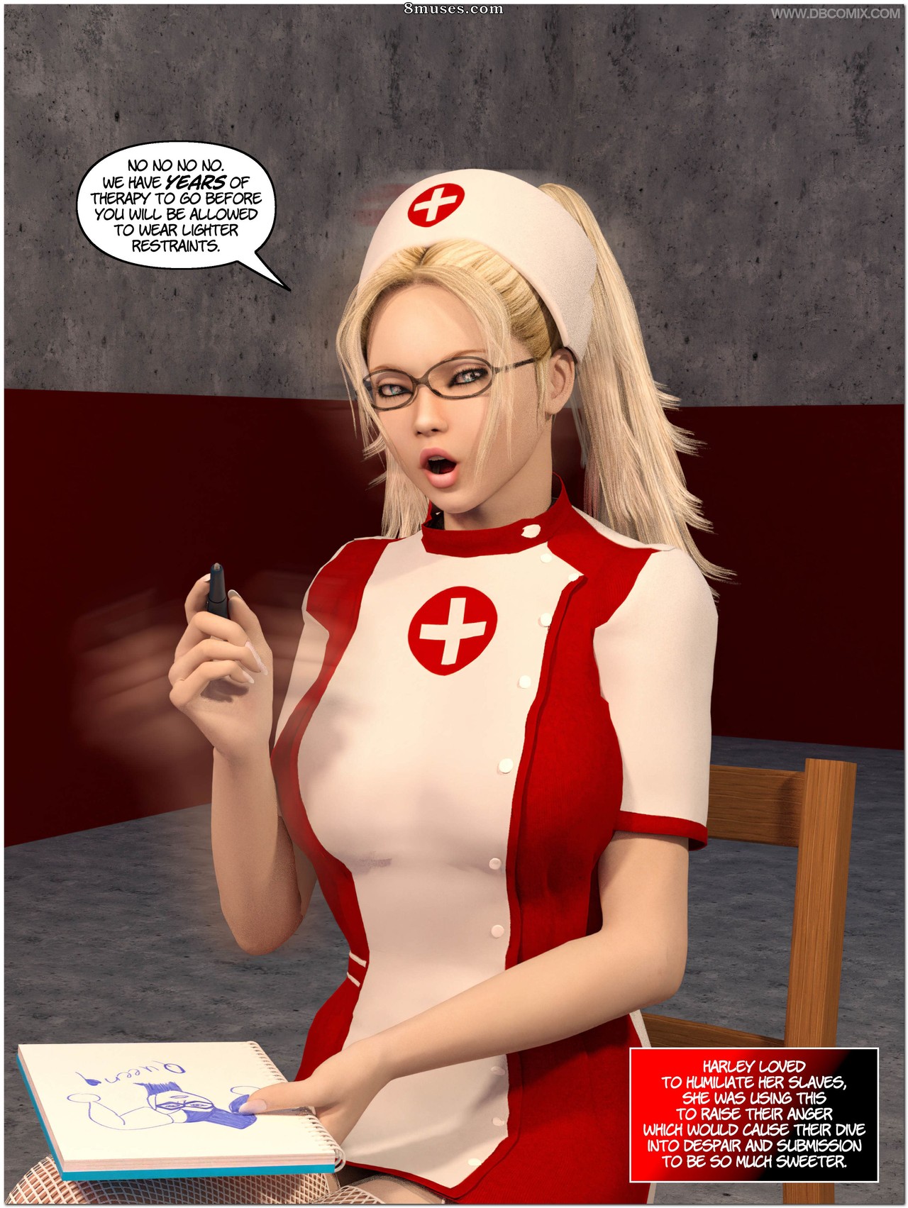 New Arkham For Superheroines - Issue 11 - Harleys Last Trick - Page 9