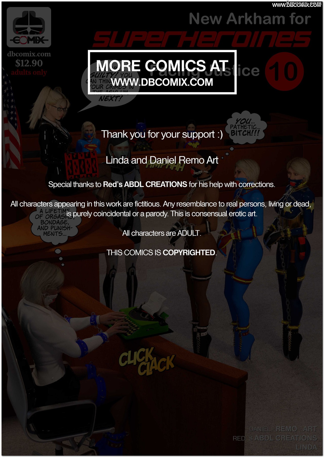 New Arkham For Superheroines - Issue 11 - Harleys Last Trick - Page 109