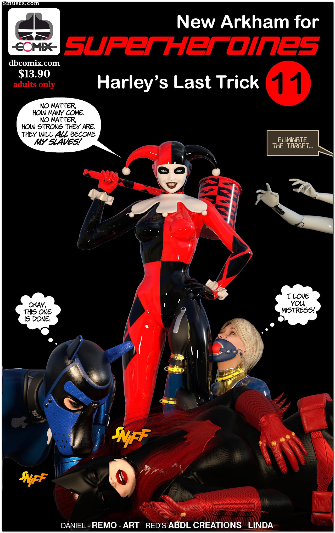 New Arkham For Superheroines - Issue 11 - Harleys Last Trick - Page 1
