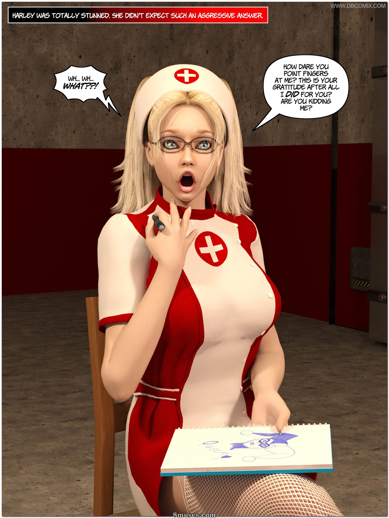 New Arkham For Superheroines - Issue 11 - Harleys Last Trick - Page 14
