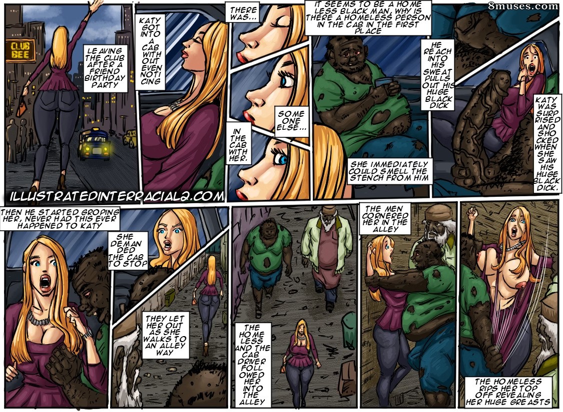 IllustratedInterracial.com Comics - TaxiRide - Página 1