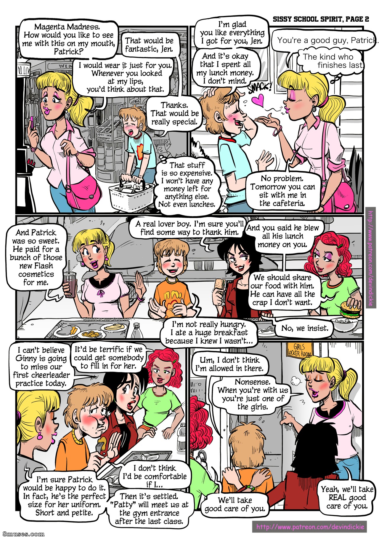 Devin Dickie Comics - Espíritu escolar sissy - Página 2