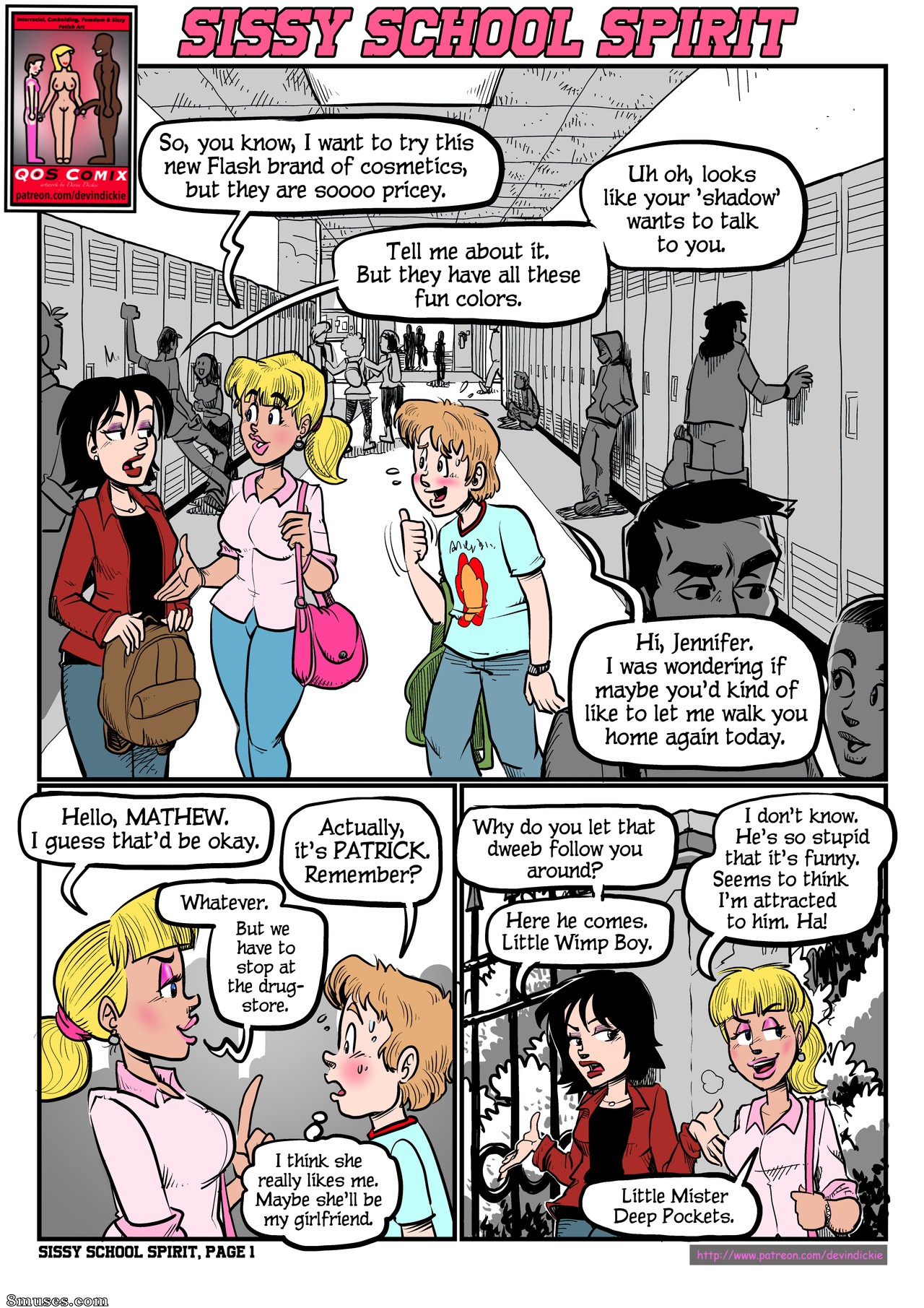 Devin Dickie Comics - Esprit scolaire sissy - Page 1