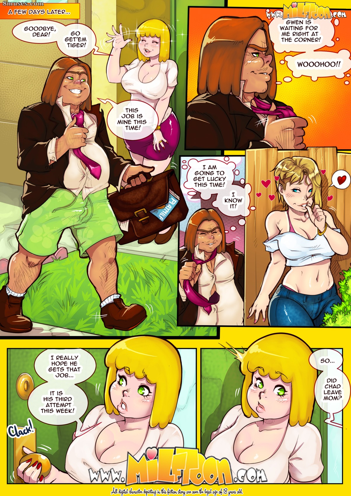 Page 1 | MilfToon-Comics/New-Adventure-of-Clarence/Issue-2 | 8muses - Sex  Comics