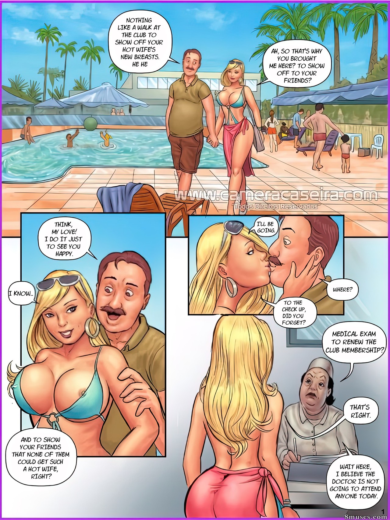 Page 2 |  Various-Authors/CameraCaseira-Comics/As-Patricinhas-English/3_-Medical-Examination-at-the- Club | 8muses - Sex Comics