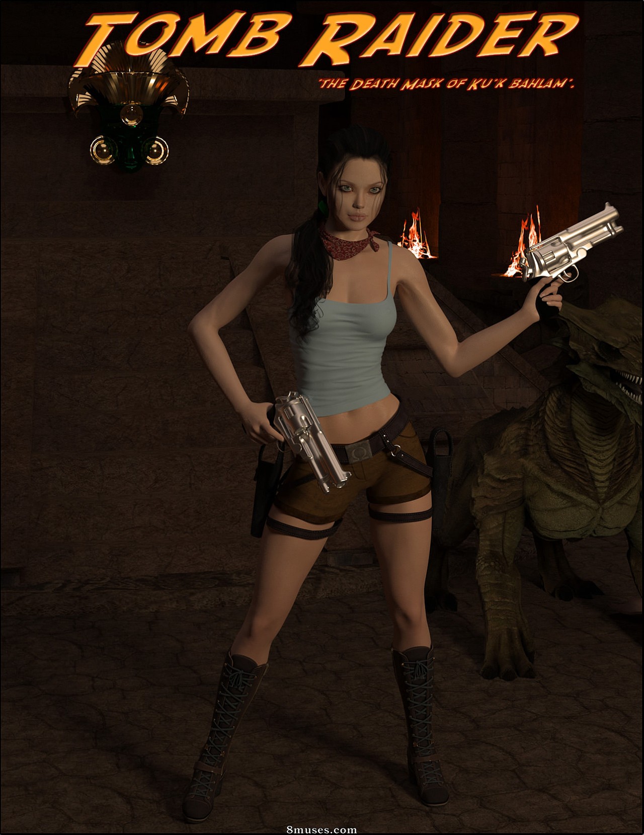 DarkSoul3D Comics - Tomb Raider - The Death Mask of Ku k Bahlam - Page 1
