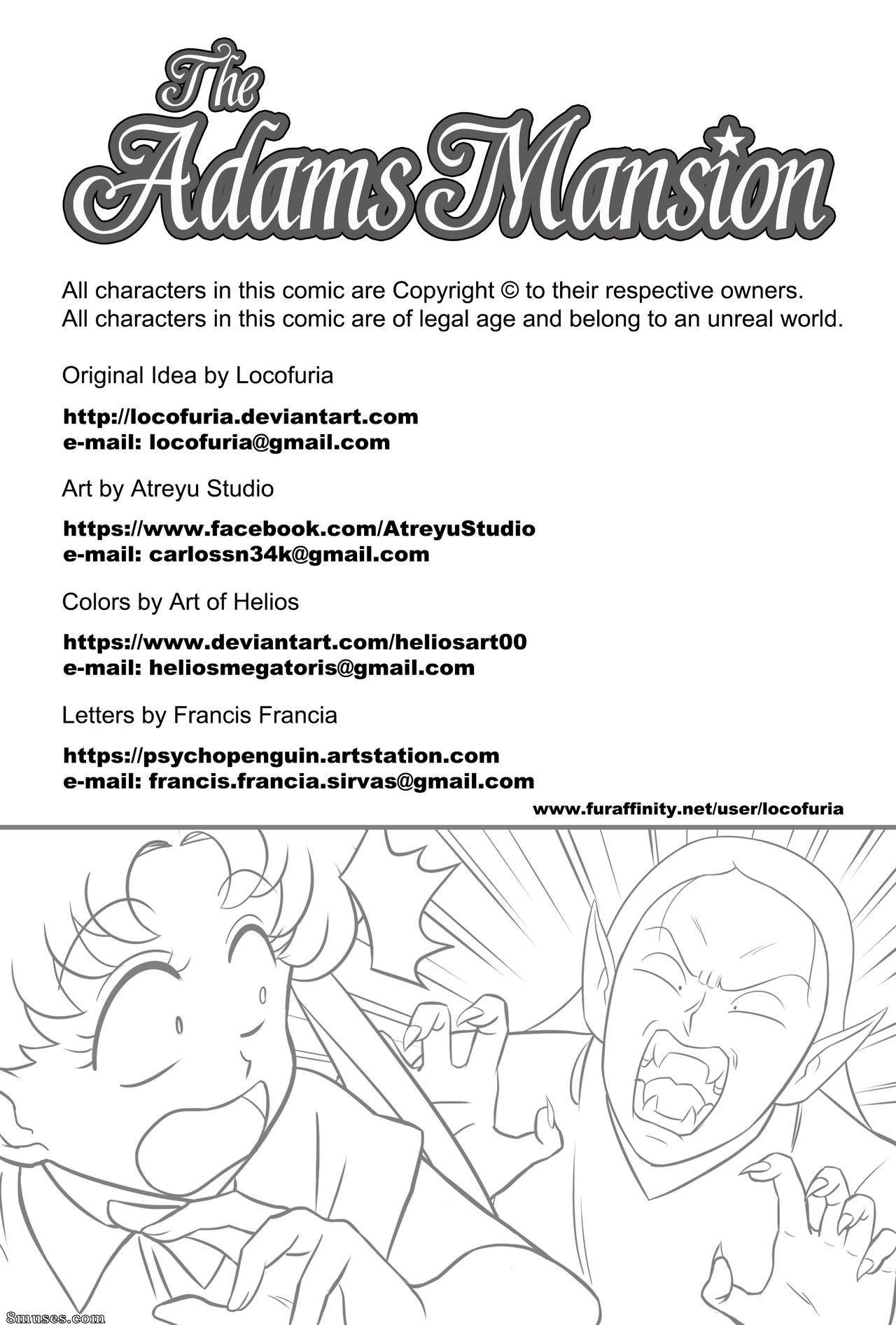 Locofuria Comics - A mansão dos Adam - Página 3