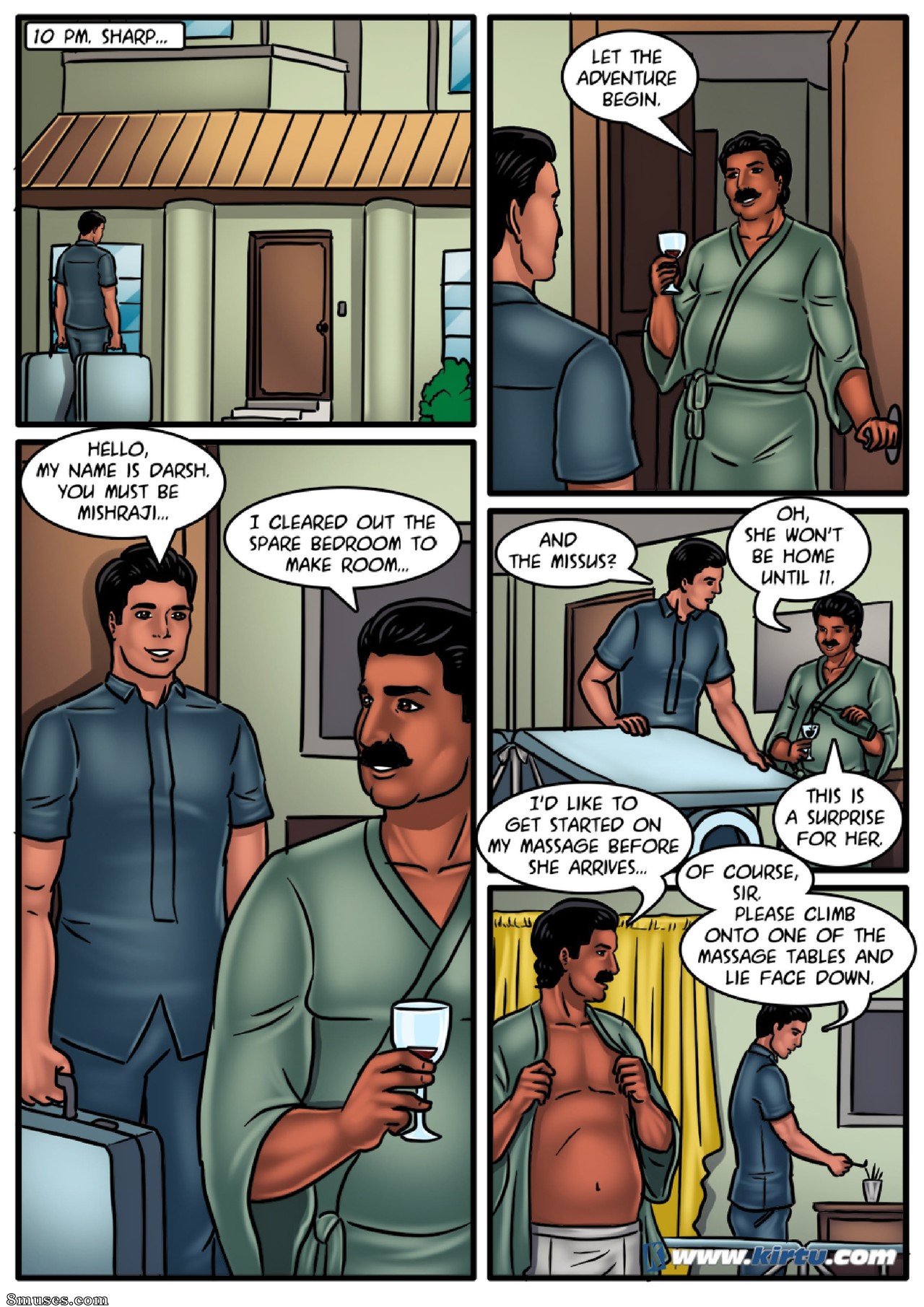Kirtu.com Comics - Savita Bhabhi - Episode 53 - Couples Massage - Page 8