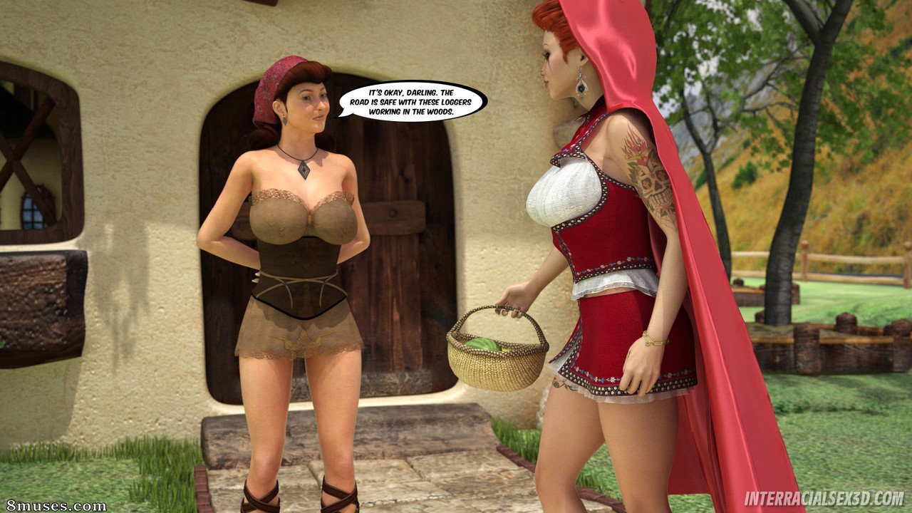 InterracialSex3D.com Comics - Caperucita Roja - Página 3