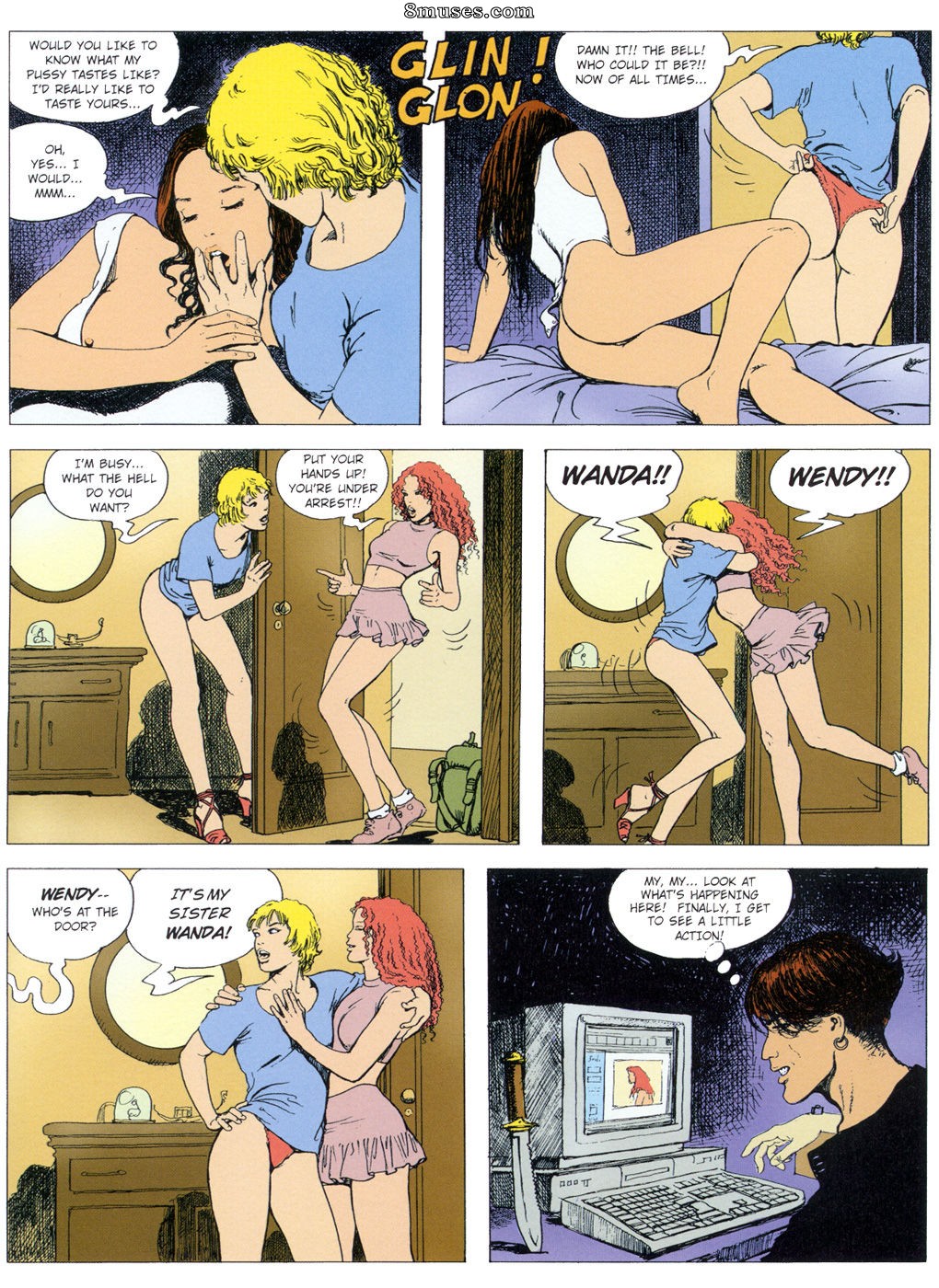 Milo Manara Comics - WWW - Wendy Wilma & Wanda - Página 9