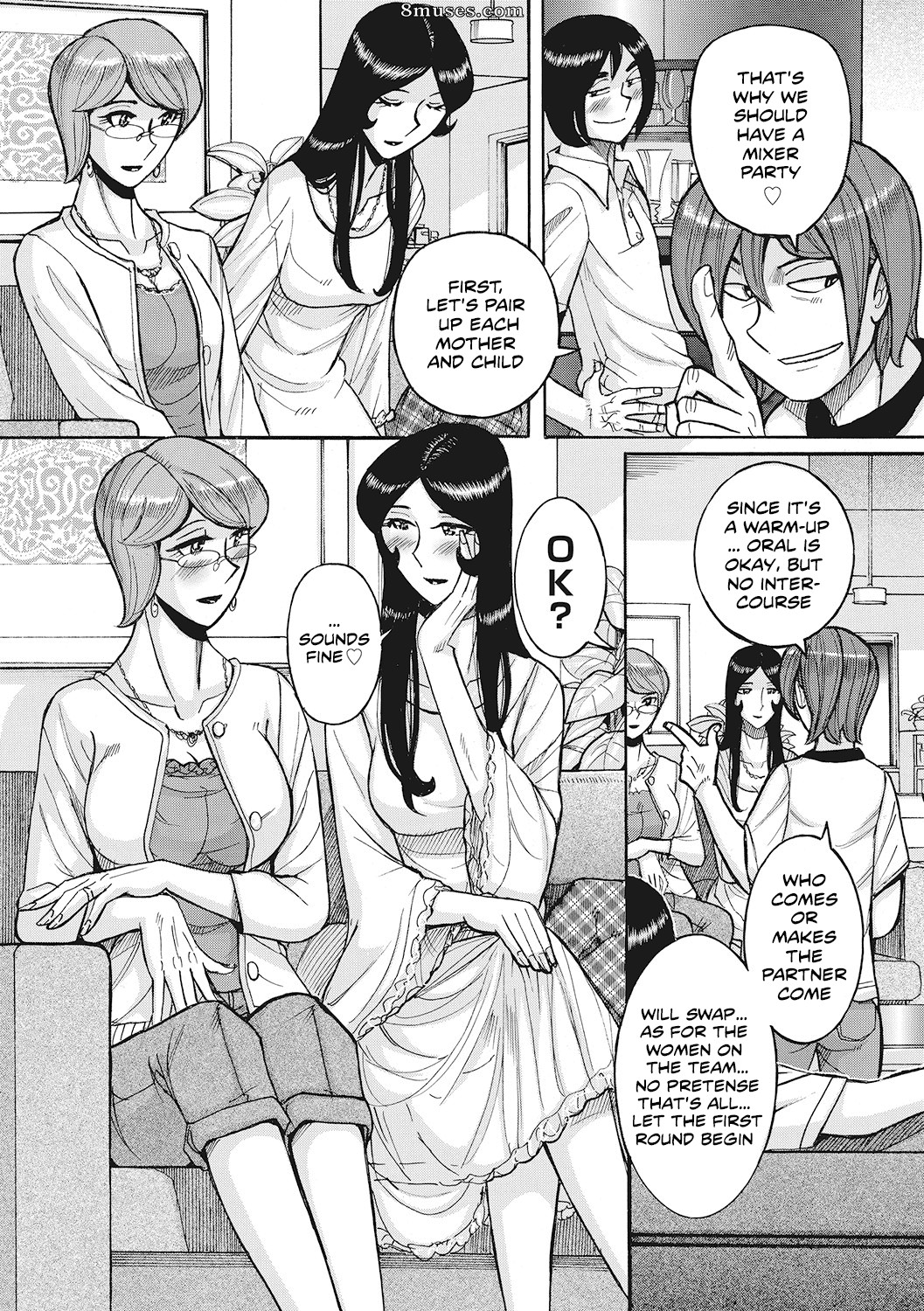 Page 17 | Hentai-and-Manga-English/Kojima-Miu/Boniku-Koukankai-Mother -exchange-party | 8muses - Sex Comics