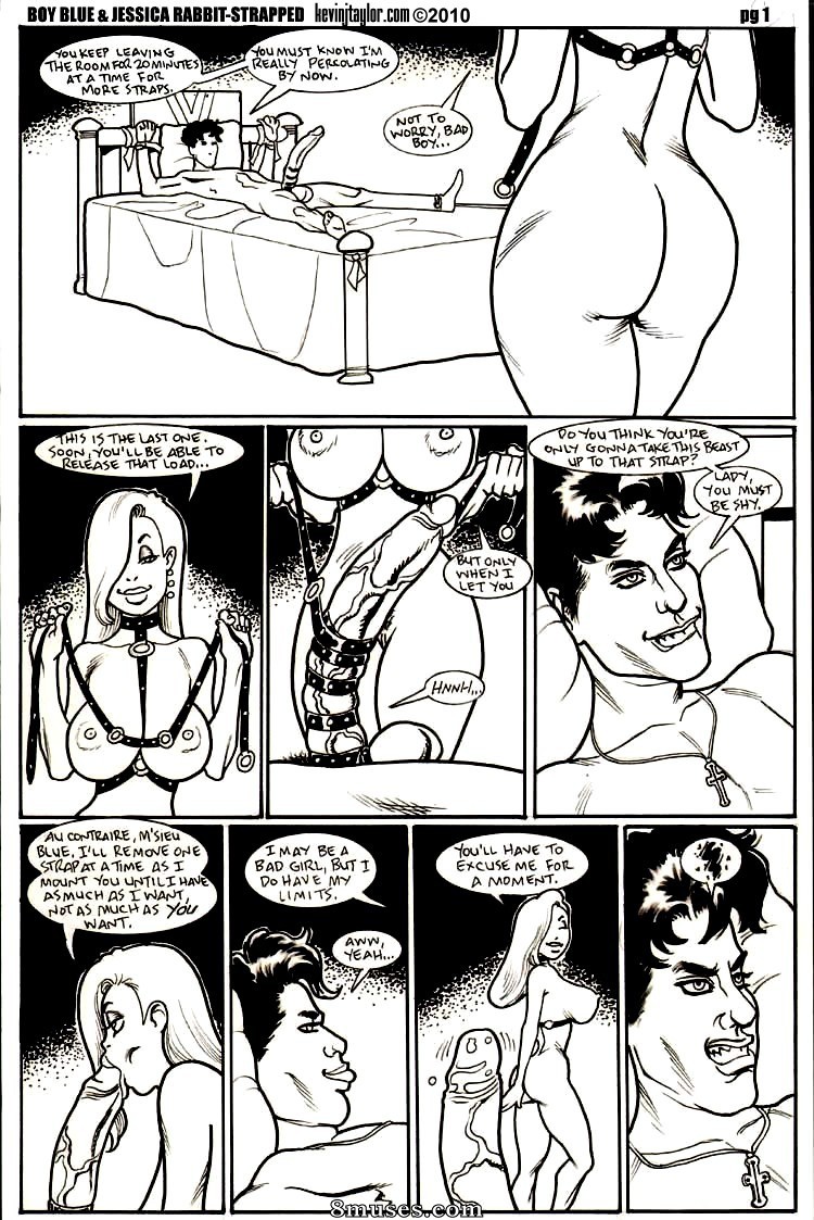 Kevin Taylor Adult Comics - Jessica-Strapped - Page 1