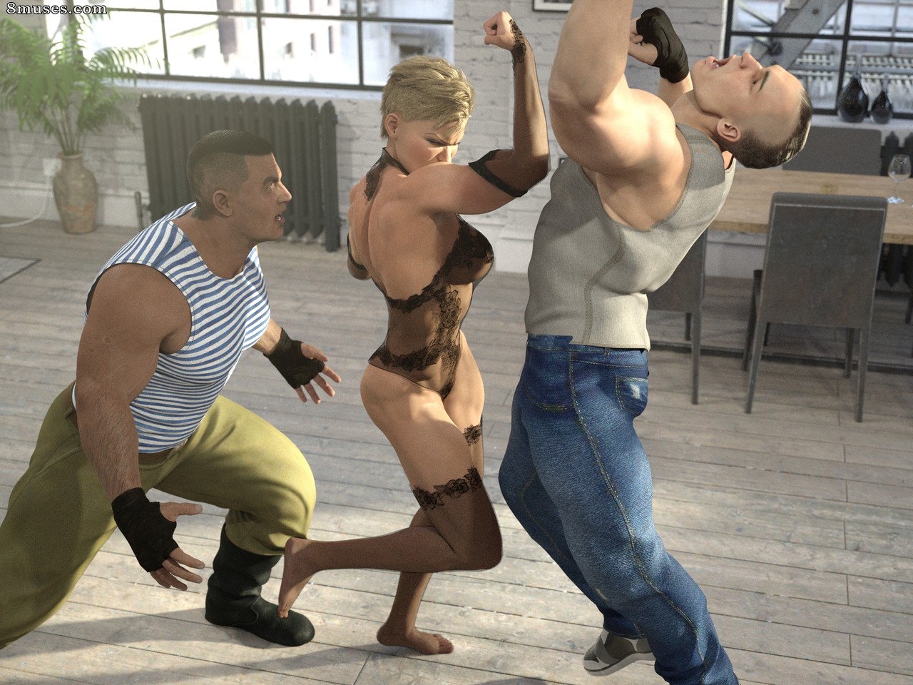 Dahrialguhl - Eva vs 2 thugs - Page 40