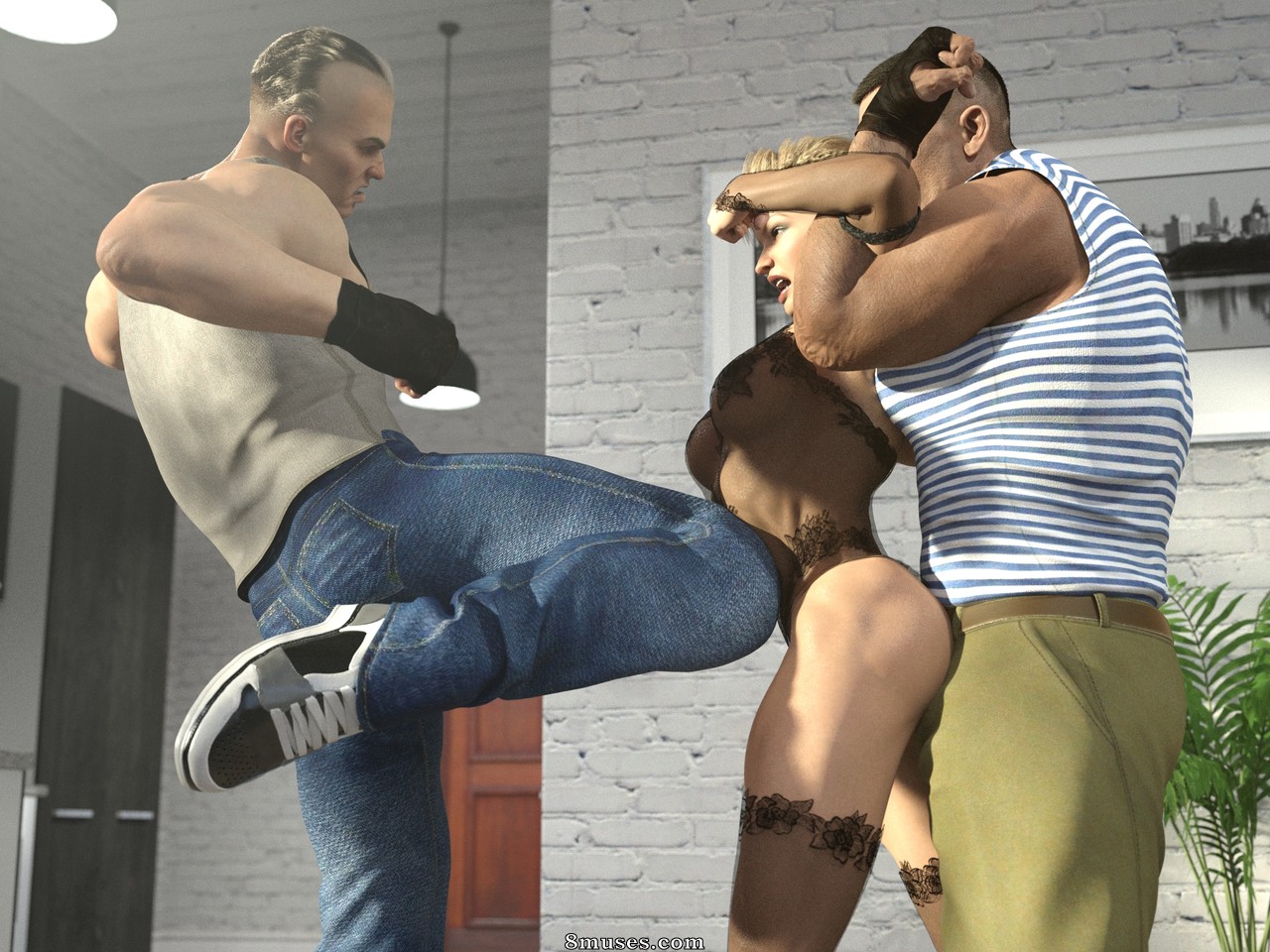 Dahrialguhl - Eva vs 2 thugs - Page 21