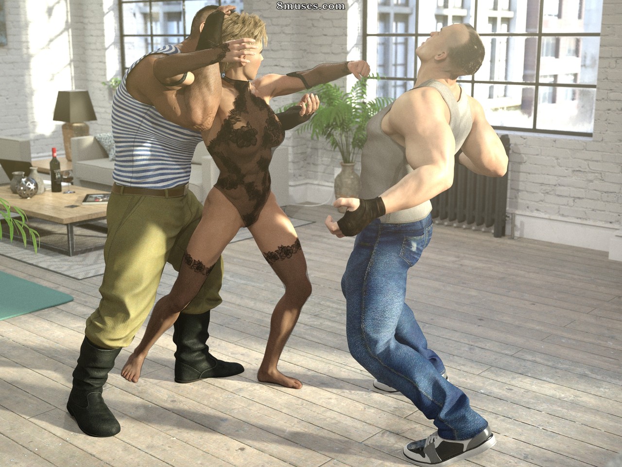 Dahrialguhl - Eva vs 2 thugs - Page 18