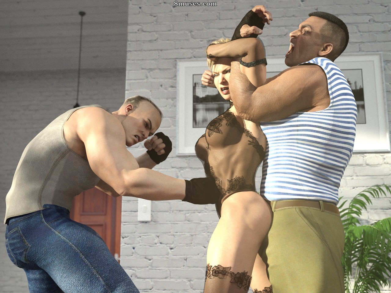 Dahrialguhl - Eva vs 2 thugs - Page 27