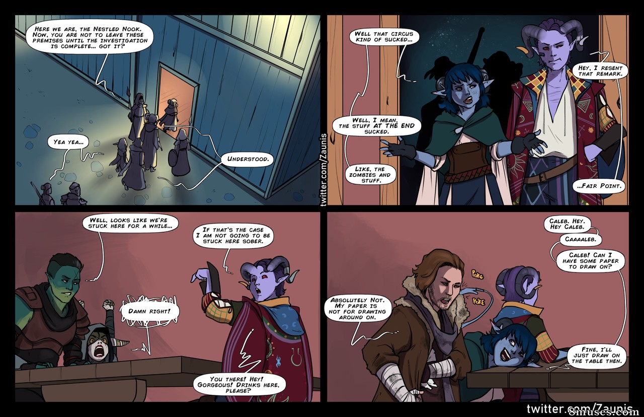 Zaunderground Comics - Bobo se diverte e outras artes do Mighty Nein - Página 1