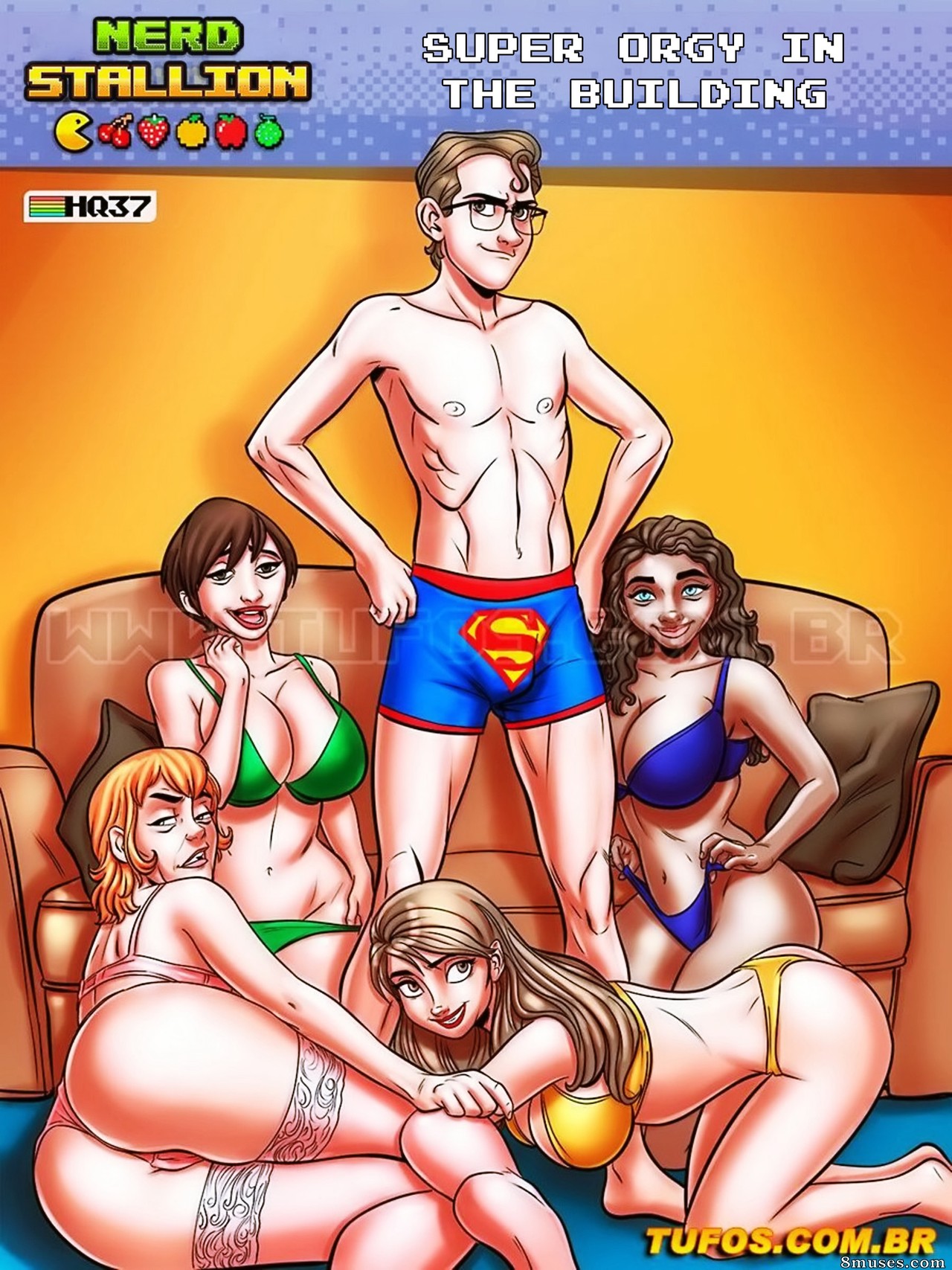 O Nerd Comedor - The Nerd Stallion - English - Issue 37 - Super orgy in the building - Page 1