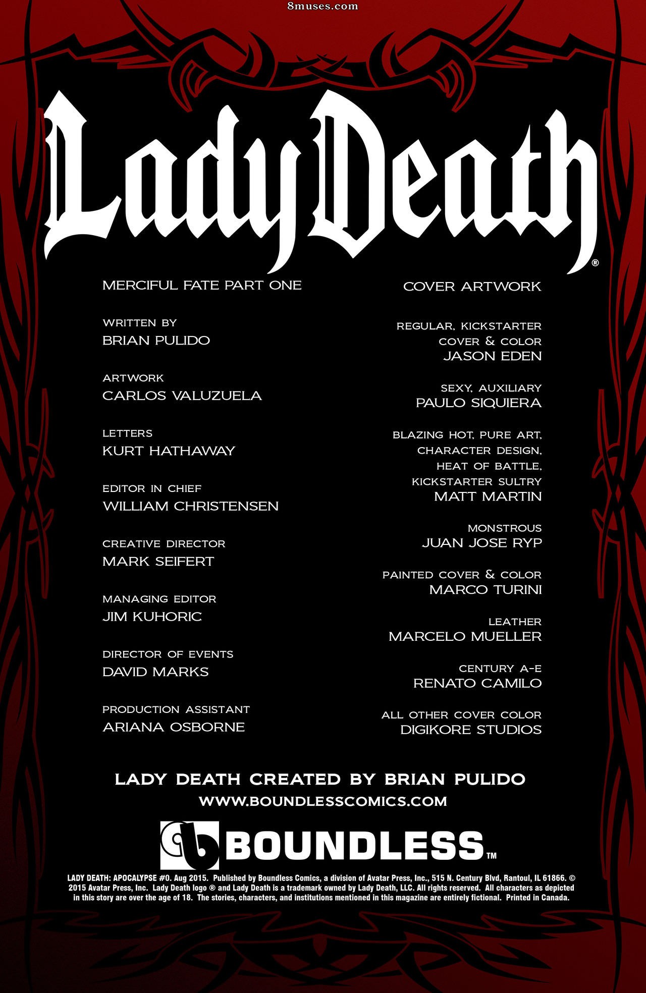 Lady Morte - Apocalipse - Edição 0 - Especial - Página 2
